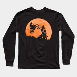 Motocross Moon Long Sleeve T-Shirt